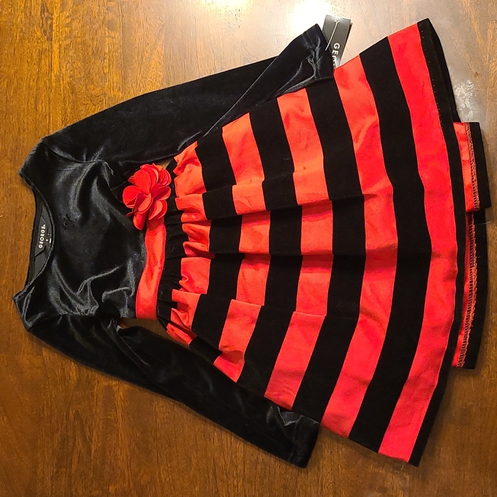 George Red and Black Dress